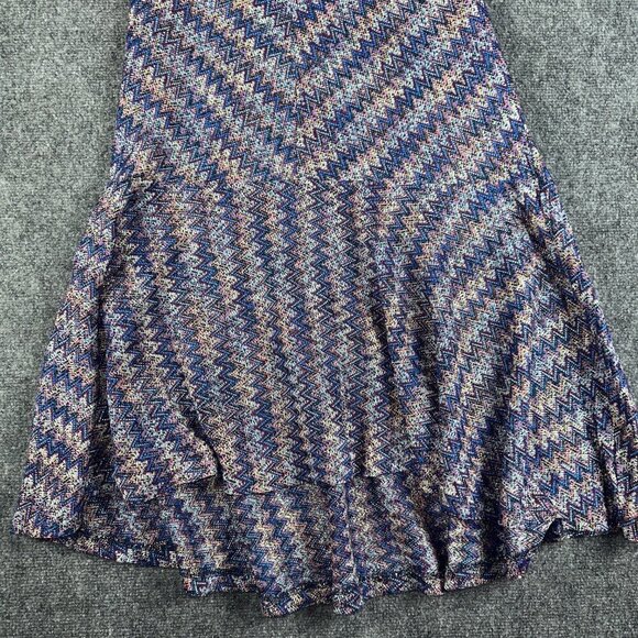 Anthropologie Maeve Womens XS Dress Sleeveless Knit A Line Swing Hem Blue Purple - Picture 3 of 7